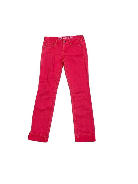 Madewell Denim - madewell Rail Straight Mid rise jeans Light wash rep pink Sz 26 cotton pockets